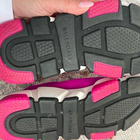Balenciaga Womens Speed sneakers - RARE Fuchsia Color LIKE NEW SZ 9 - Picture 5 of 7
